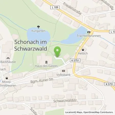 Standortübersicht der Tankstelle EGT Energie GmbH in 78136 Schonach
