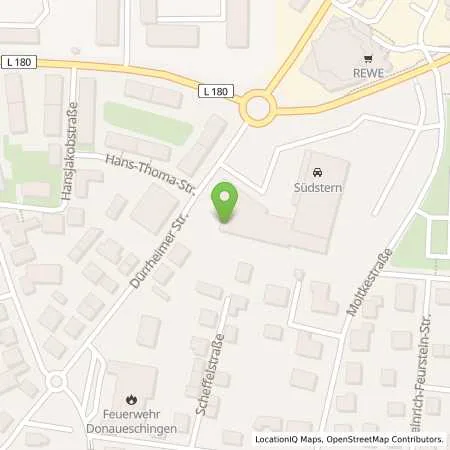 Standortübersicht der Tankstelle Energiedienst Holding AG in 78166 Donaueschingen