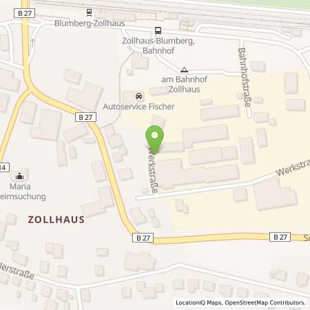 Standortübersicht der Strom (Elektro) Tankstelle: Energiedienst Holding AG in 78176, Blumberg