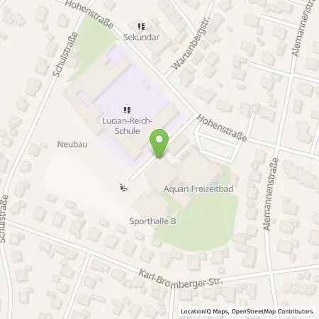 Standortübersicht der Tankstelle Energieversorgung Südbaar GmbH & Co. KG in 78183 Hüfingen