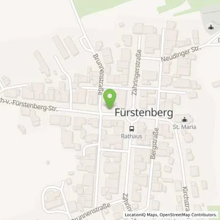 Standortübersicht der Tankstelle SMATRICS GmbH & Co KG in 78183 Hüftingen (Fürstenberg)