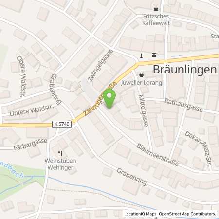 Standortübersicht der Strom (Elektro) Tankstelle: Energiedienst Holding AG in 78199, Brunlingen