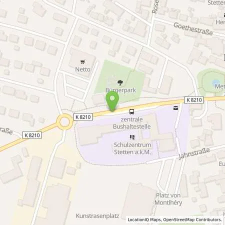 Standortübersicht der Tankstelle EnBW mobility+ AG und Co.KG in 72510 Stetten