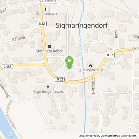 Standortübersicht der Tankstelle Stadtwerke Sigmaringen in 72517 Sigmaringendorf