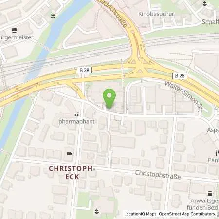 Standortübersicht der Tankstelle Stadtwerke Tübingen GmbH in 72072 Tübingen