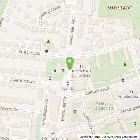 Standortübersicht der Tankstelle Stadtwerke Tübingen GmbH in 72072 Tübingen