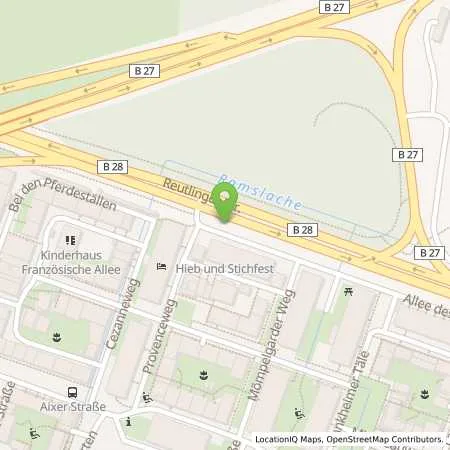 Standortübersicht der Tankstelle Stadtwerke Tübingen GmbH in 72072 Tübingen