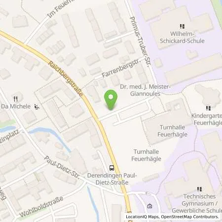 Standortübersicht der Tankstelle Stadtwerke Tübingen GmbH in 72072 Tübingen