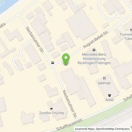 Standortübersicht der Tankstelle bhg Autohandelsgesellschaft mbH in 72072 Tübingen