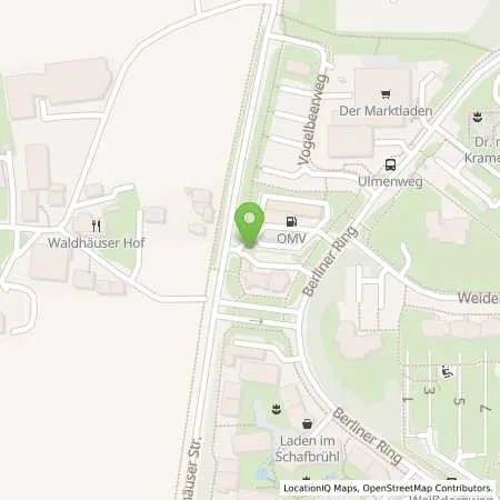 Standortübersicht der Tankstelle EnBW mobility+ AG und Co.KG in 72076 Tübingen