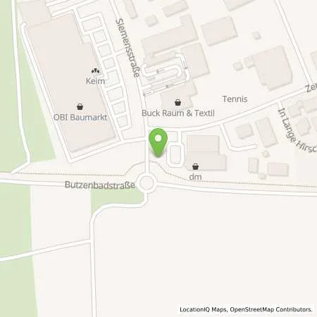 Standortübersicht der Tankstelle EnBW mobility+ AG und Co.KG in 72116 Mössingen