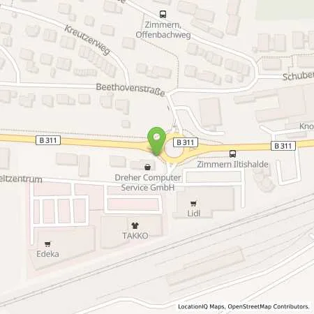 Standortübersicht der Tankstelle EnBW mobility+ AG und Co.KG in 78194 Immendingen