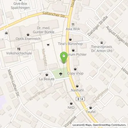 Standortübersicht der Tankstelle EnBW mobility+ AG und Co.KG in 78549 Spaichingen