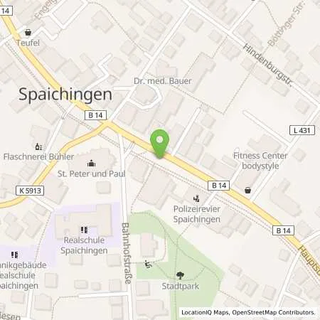 Standortübersicht der Tankstelle EnBW mobility+ AG und Co.KG in 78549 Spaichingen