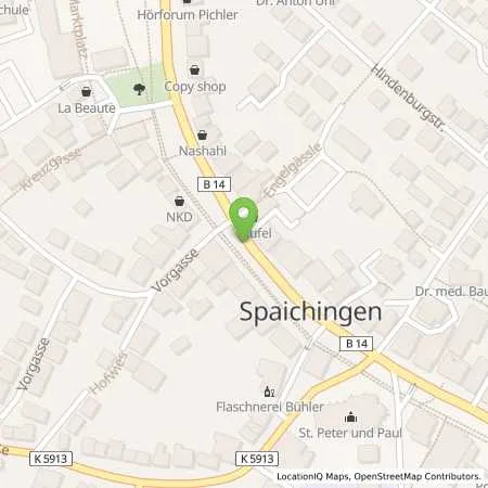 Standortübersicht der Tankstelle EnBW mobility+ AG und Co.KG in 78549 Spaichingen