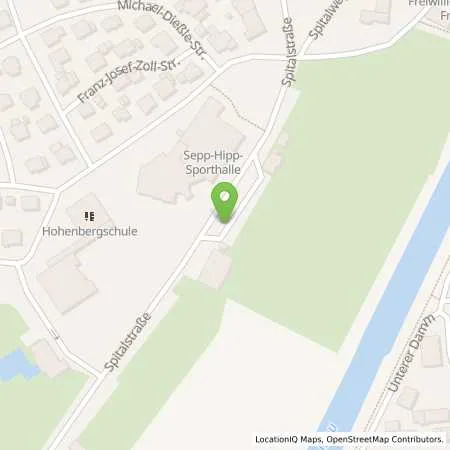 Standortübersicht der Tankstelle EnBW mobility+ AG und Co.KG in 78567 Fridingen an der Donau