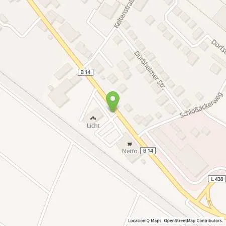 Standortübersicht der Tankstelle EnBW mobility+ AG und Co.KG in 78582 Balgheim