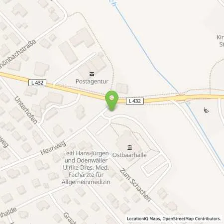 Standortübersicht der Tankstelle EnBW mobility+ AG und Co.KG in 78606 Seitingen-Oberflacht