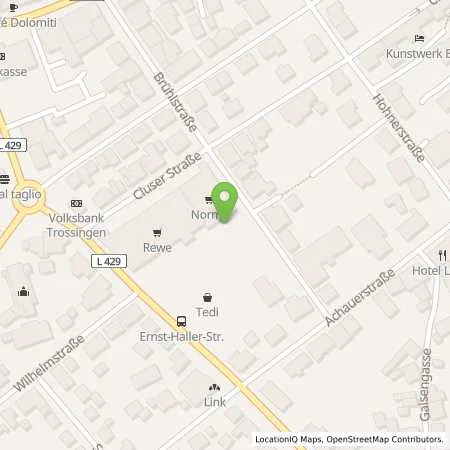 Standortübersicht der Tankstelle Energieversorgung Trossingen GmbH in 78647 Trossingen