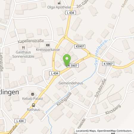 Standortübersicht der Strom (Elektro) Tankstelle: EnBW mobility+ AG und Co.KG in 78665, Frittlingen