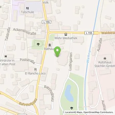 Standortübersicht der Tankstelle Energiedienst Holding AG in 79664 Wehr