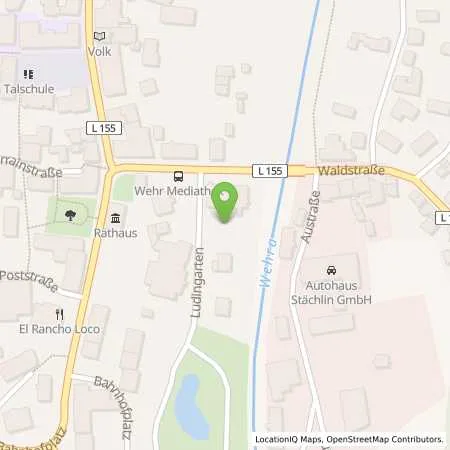 Standortübersicht der Tankstelle Energiedienst Holding AG in 79664 Wehr