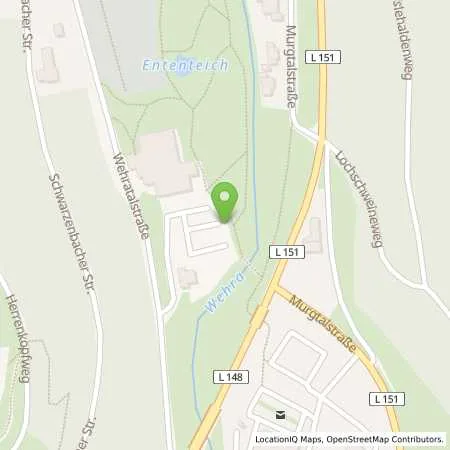 Standortübersicht der Tankstelle Energiedienst Holding AG in 79682 Todtmoos