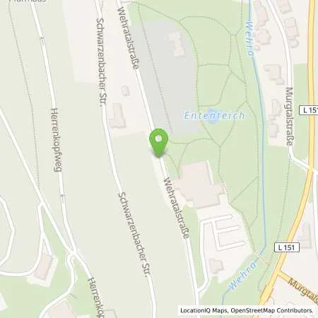 Standortübersicht der Tankstelle Energiedienst Holding AG in 79682 Todtmoos