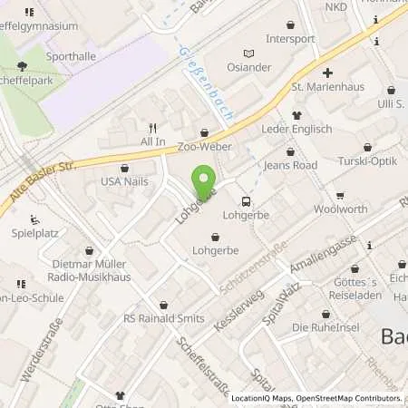 Standortübersicht der Tankstelle Stadtwerke Bad Säckingen GmbH in 79713 Bad Säckingen