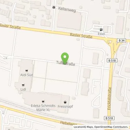 Standortübersicht der Tankstelle EnBW mobility+ AG und Co.KG in 79713 Bad Säckingen