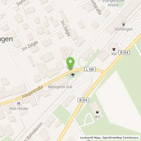 Standortübersicht der Tankstelle Energiedienst Holding AG in 79780 Stühlingen