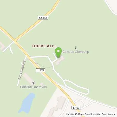 Standortübersicht der Tankstelle Golfclub Obere Alp e.v. in 79780 Stühlingen