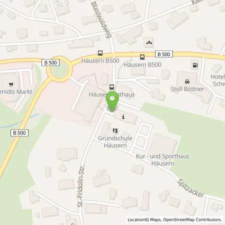 Standortübersicht der Tankstelle Energiedienst Holding AG in 79837 Häusern