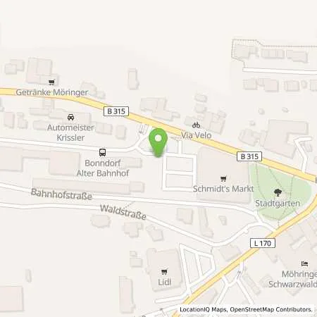 Standortübersicht der Tankstelle EnBW mobility+ AG und Co.KG in 79848 Bonndorf