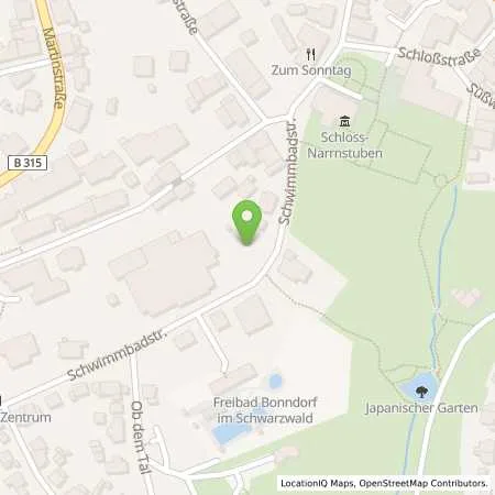 Standortübersicht der Tankstelle Energiedienst Holding AG in 79848 Bonndorf