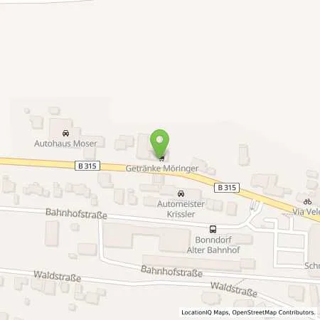 Standortübersicht der Tankstelle Energiedienst Holding AG in 79848 Bonndorf im Schwarzwald