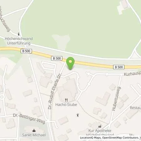 Standortübersicht der Tankstelle Energiedienst Holding AG in 79862 Höchenschwand