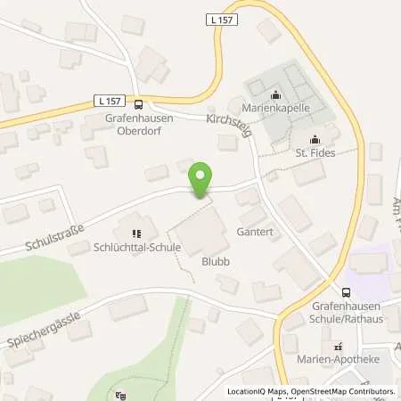 Standortübersicht der Tankstelle Energiedienst Holding AG in 79865 Grafenhausen