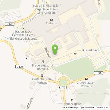 Standortübersicht der Tankstelle Energiedienst Holding AG in 79865 Grafenhausen (Rothaus)