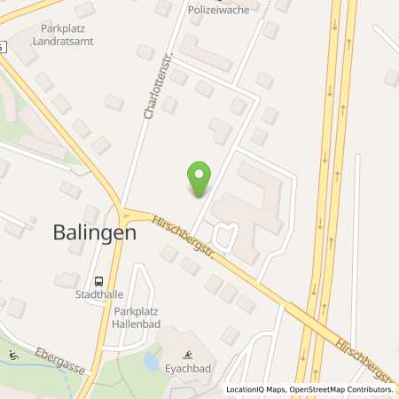 Standortübersicht der Strom (Elektro) Tankstelle: EnBW mobility+ AG und Co.KG in 72336, Balingen