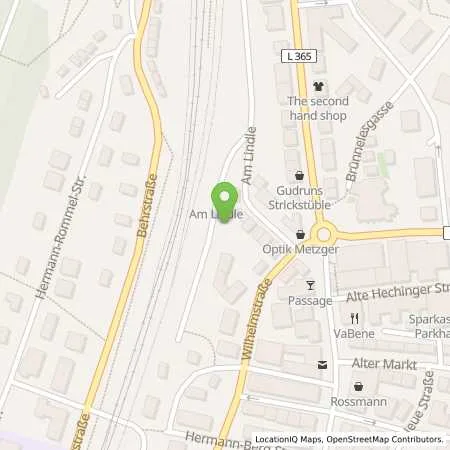 Standortübersicht der Tankstelle Stadtwerke Balingen in 72336 Balingen