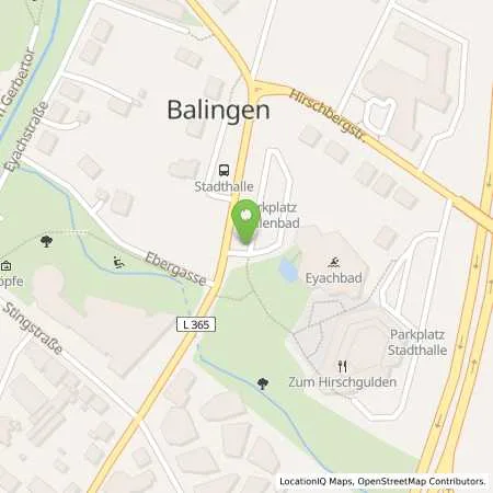 Standortübersicht der Tankstelle EWE Go GmbH in 72336 Balingen