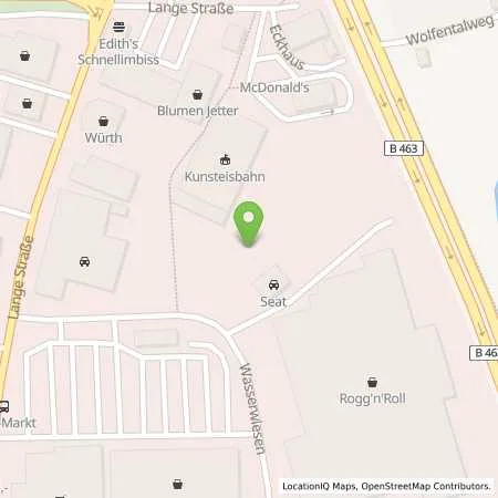 Standortübersicht der Tankstelle Autohaus Dehner GmbH in 72336 Balingen