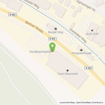 Standortübersicht der Strom (Elektro) Tankstelle: innogy eMobility Solutions GmbH in 72458, Albstadt