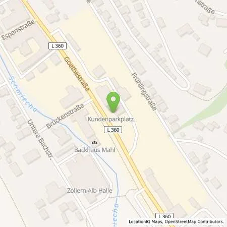 Standortübersicht der Tankstelle Albstadtwerke GmbH in 72461 Albstadt