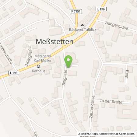 Standortübersicht der Strom (Elektro) Tankstelle: Stadtverwaltung Meßstetten in 72469, Mestetten
