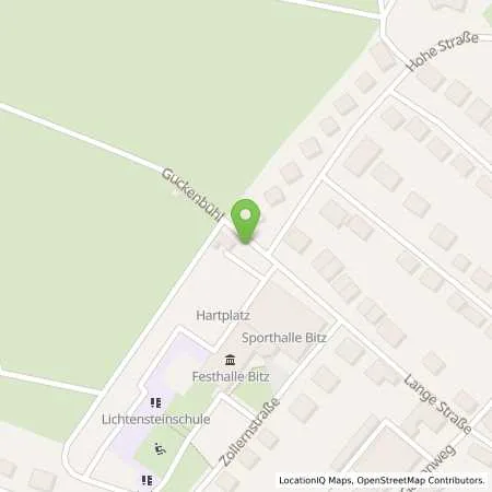 Standortübersicht der Tankstelle Energie- und Wasserversorgung Bitz GmbH in 72475 Bitz