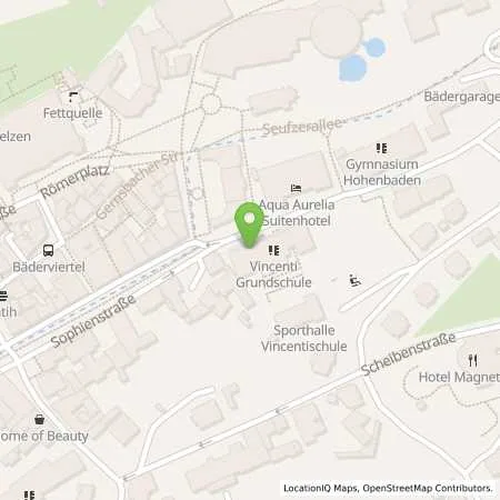 Standortübersicht der Tankstelle Stadtwerke Baden-Baden in 76530 Baden-Baden