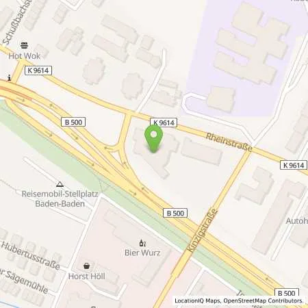 Standortübersicht der Tankstelle EnBW mobility+ AG und Co.KG in 76532 Baden-Baden