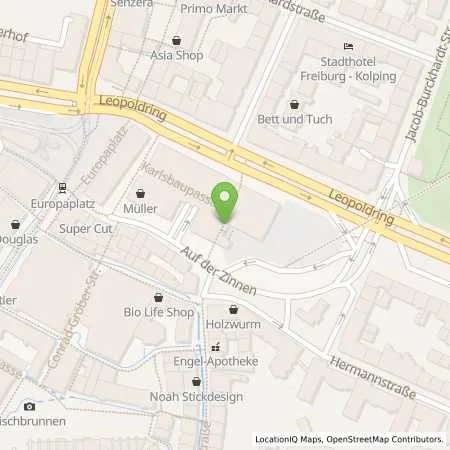 Standortübersicht der Tankstelle badenova AG & Co. KG in 79098 Freiburg